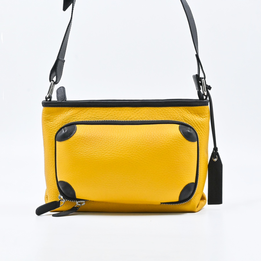 Neon Treat Crossbody Bag (Yellow-Black)