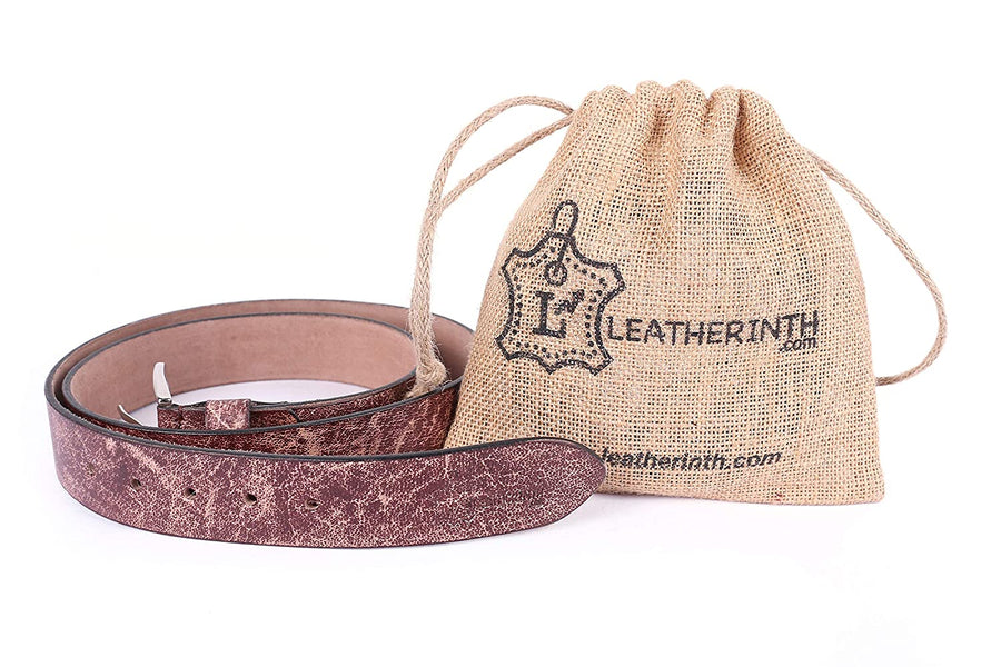 Leatherinth Brown Premium Genuine Casual Leather Belt for Men and Boys - Leatherinth