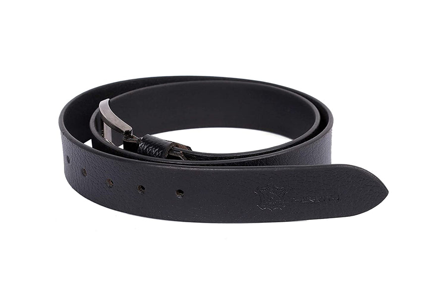 Leatherinth Premium Genuine Formal Leather Belts for Men and Boys (Black) - Leatherinth