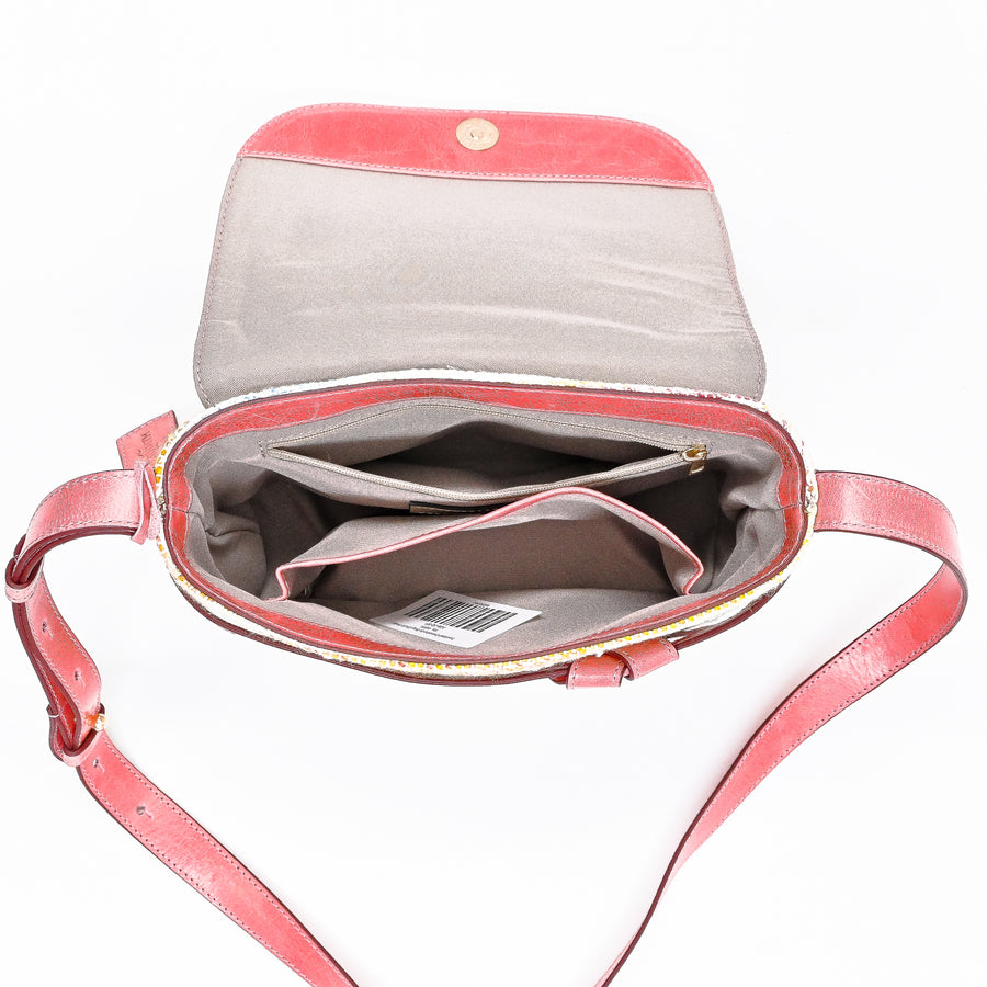 Twisted Crossbody Bag (Soft Pink)