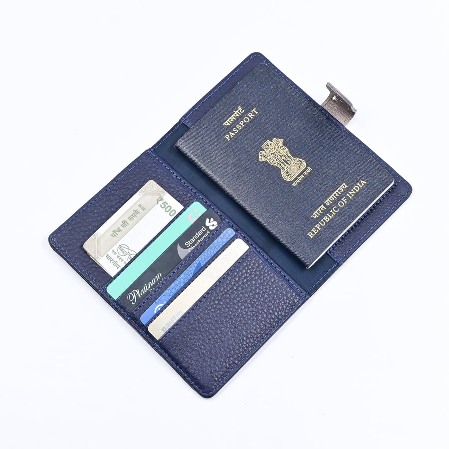 Travel Passport Case (Blue)