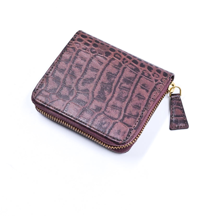 Compact Zip wallet (Brown)
