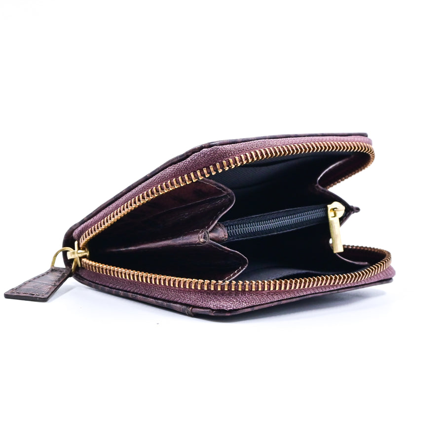 Compact Zip wallet (Brown)