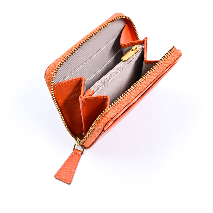 Compact Zip wallet (Orange)