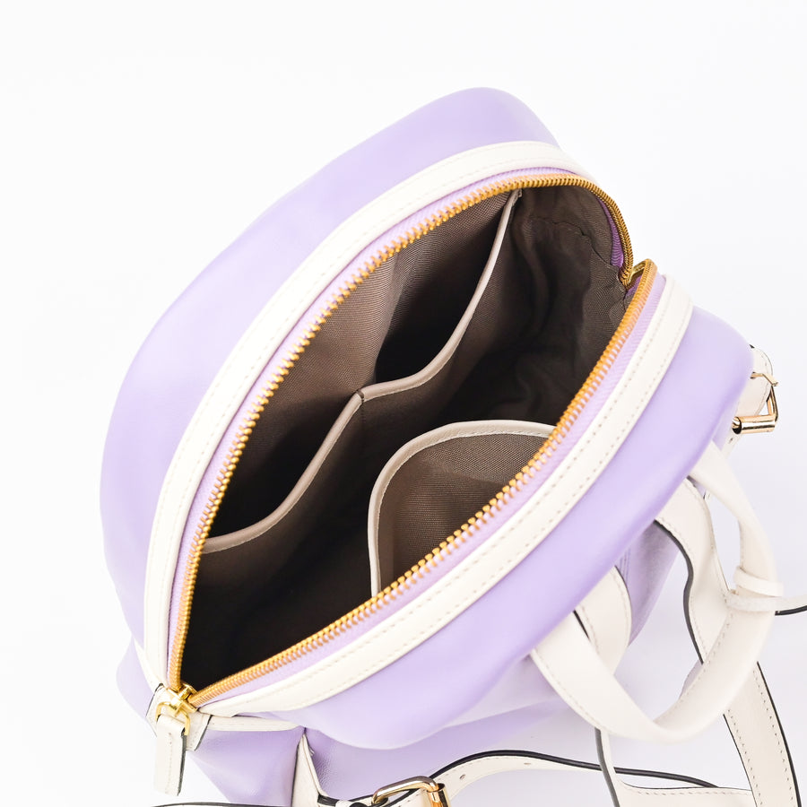 Weeny Carry Backpack (Lavender-White)