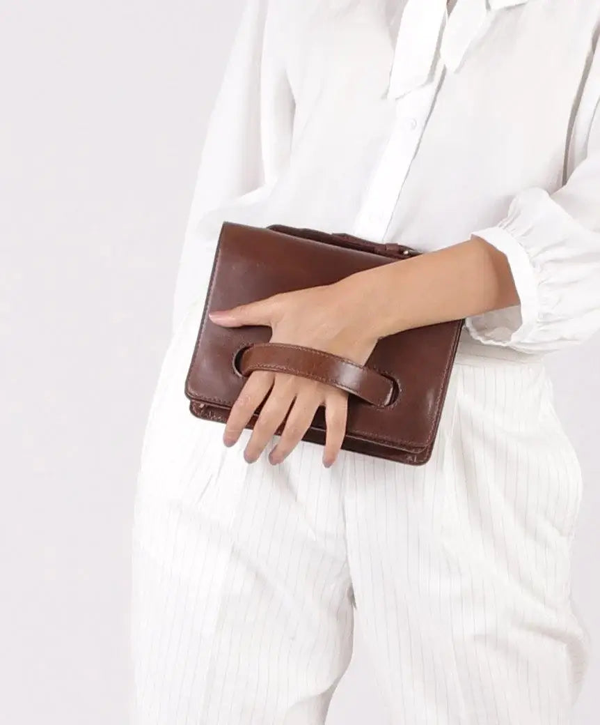 Women With Leather Shoulder Bag