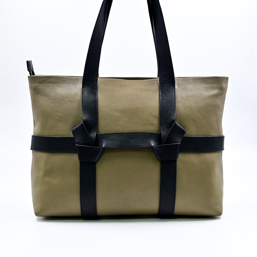 Knotted Tote Bag (Olive)