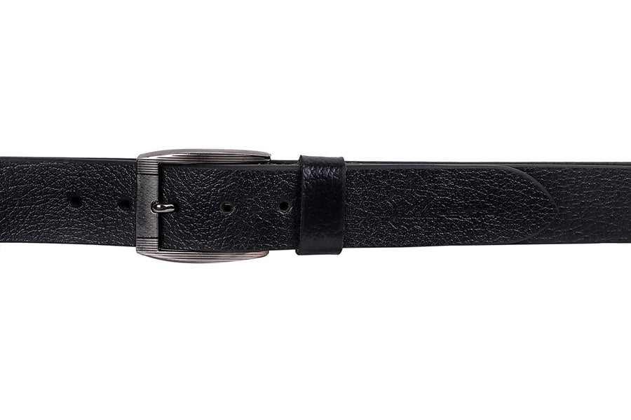 Leatherinth Premium Genuine Formal Leather Belts for Men and Boys (Black) - Leatherinth