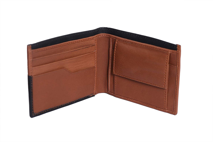 Leatherinth Men’s Leather Classic Bifold Wallet - Leatherinth