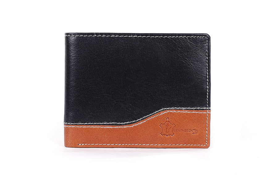 Leatherinth Black Leather Wallet for Men's - Leatherinth